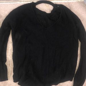 Oversized black sweater